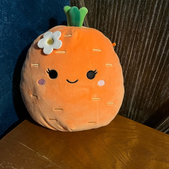 Cute Orange Plush Toy with Flower Accent - Picture 1 of 2